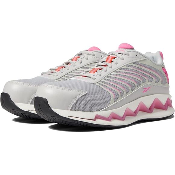 Reebok Women's Rb237 Zig Elusion Heritage Work Shoe - Light Grey Size 6W (1764) - Picture 1 of 6
